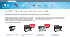 Desktop Screenshot of pcv-plotter-shop.de